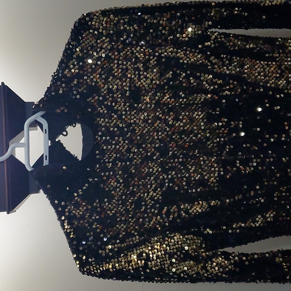 Sequin Turtleneck Dress - Picture 2 of 5